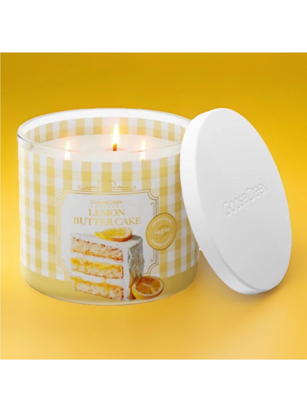 Goose Creek 3-Wick Candle- Lemon Butter Cake (14.5 oz)